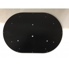 Mounting Plate, Mini Light Bar, 13.5" Black Steel 